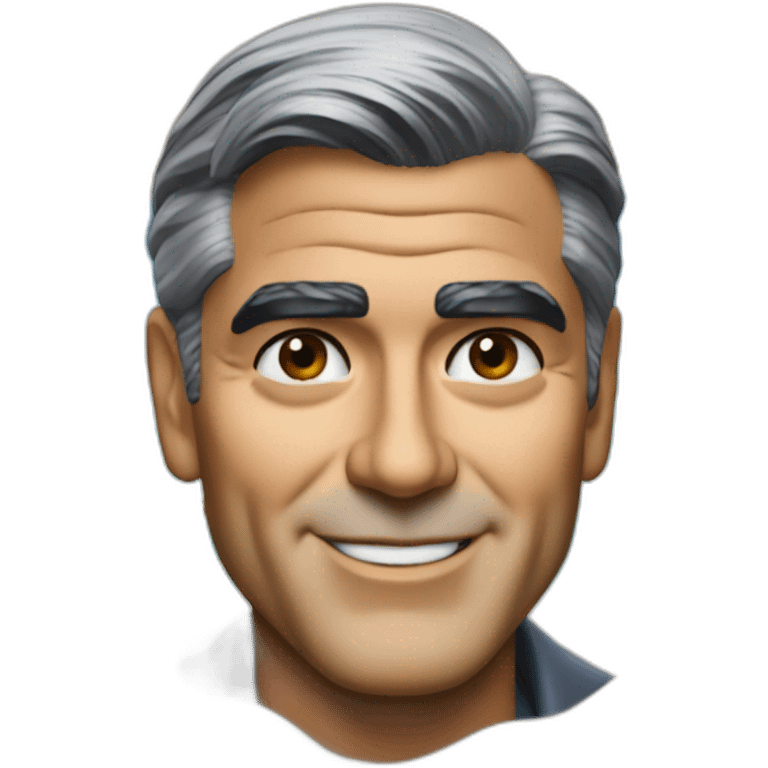 George Clooney in the beach emoji