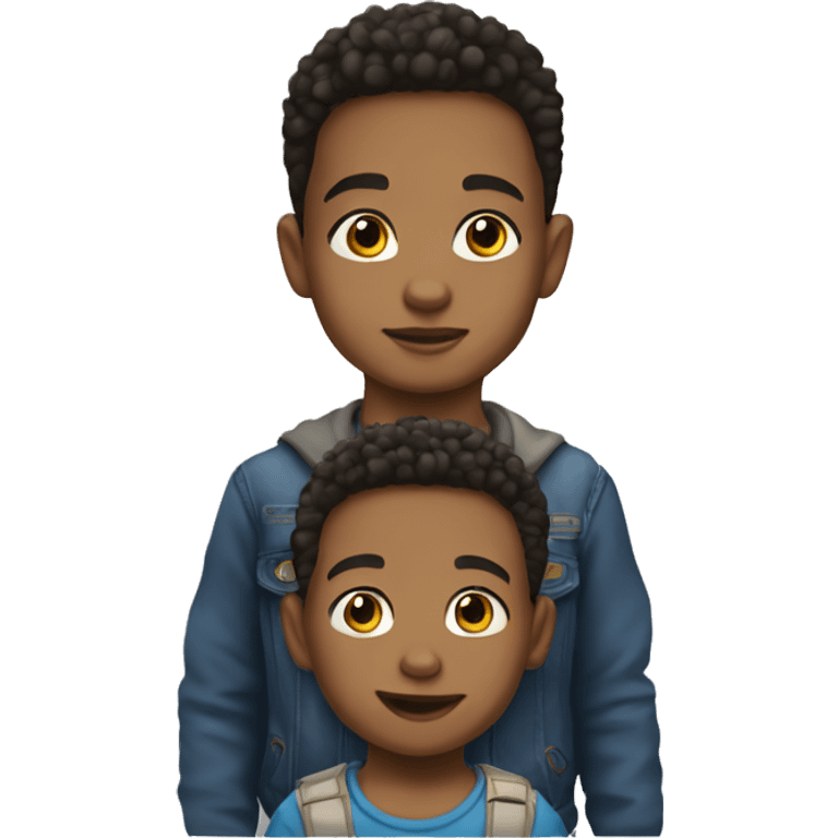 two lightskin toddler boys emoji