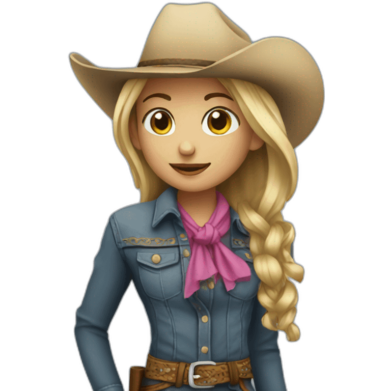 girl rodeo emoji