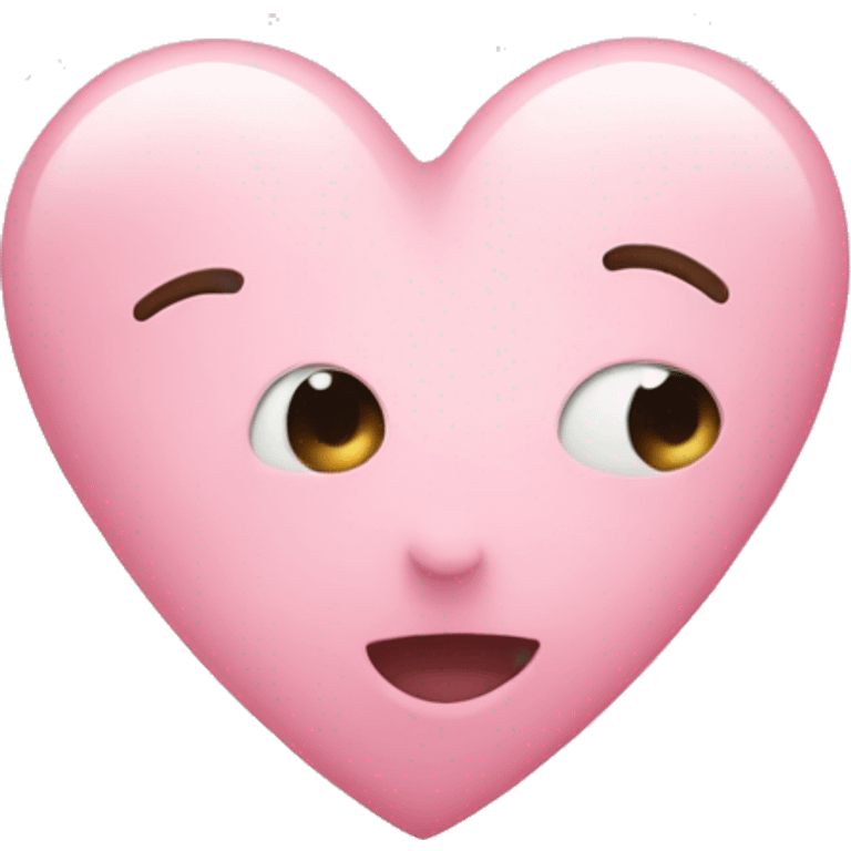 Light pink heart emoji