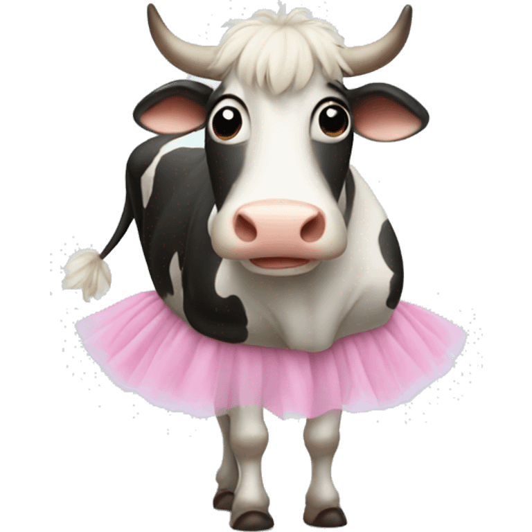 cow in a tutu emoji