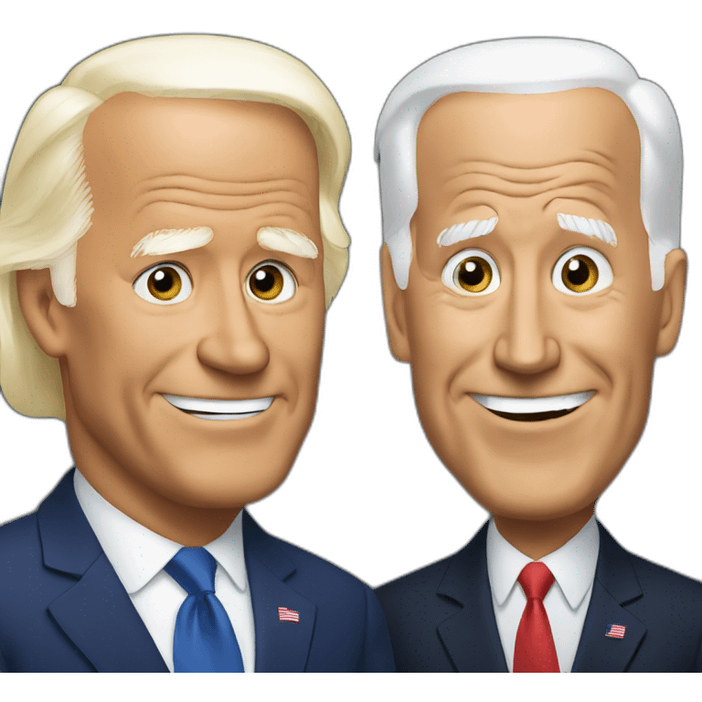 Biden and Trump emoji