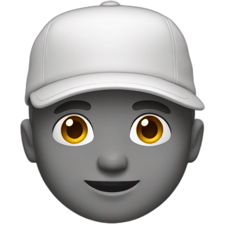 white man with a cap emoji