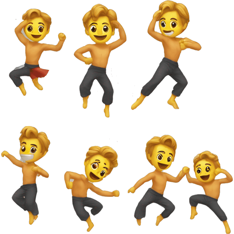 Gorki entrain de faire la danse de la fusion  emoji