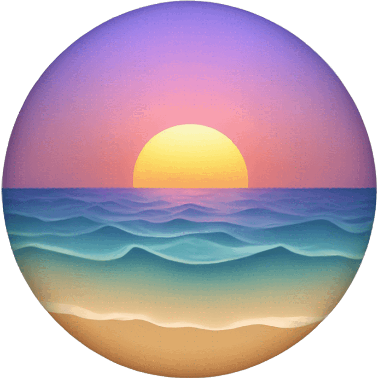 A ocean sunset emoji