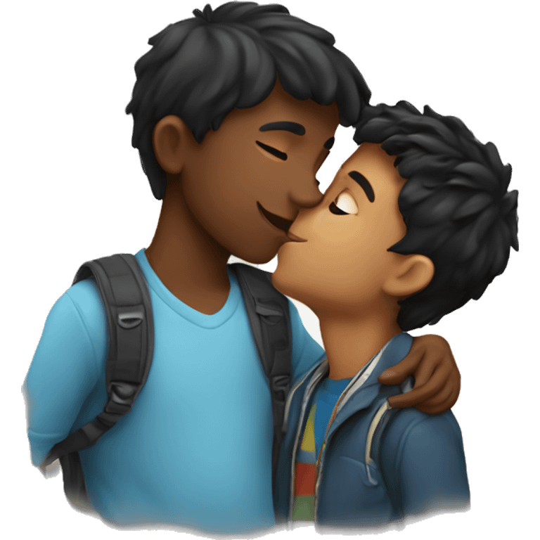 Boy kissing boy emoji