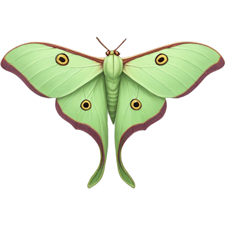 luna moth emoji