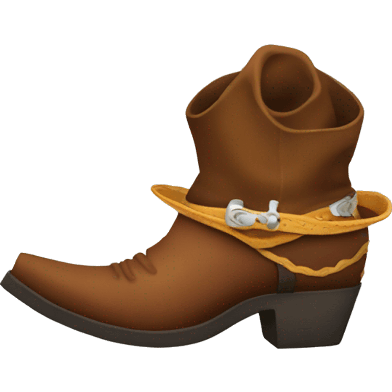 Cowboy boot  emoji