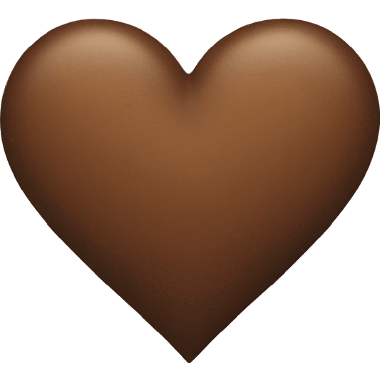 Aesthetic heart brown emoji