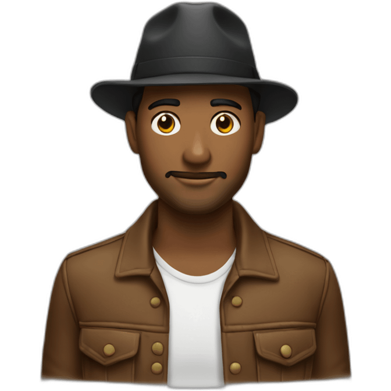 Hombre con gorra negra y pasamontañas emoji