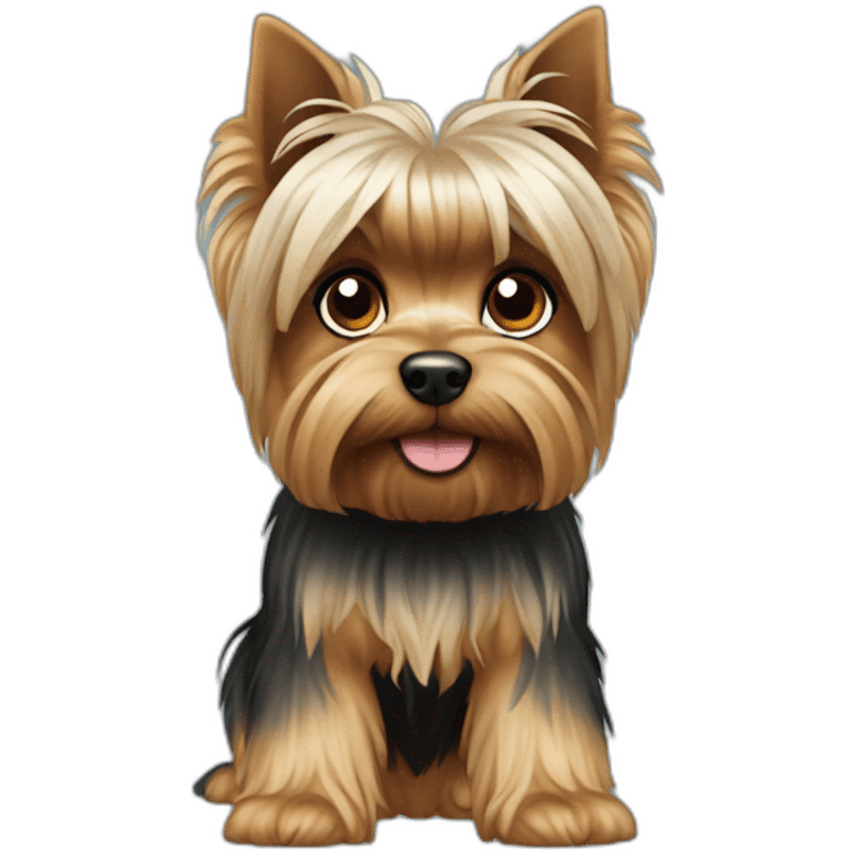 dog yorkshire terrier full body emoji