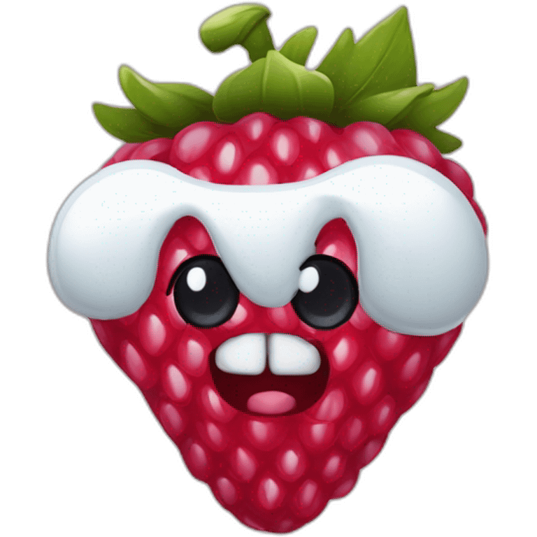 Fraise framboise myrtille  emoji