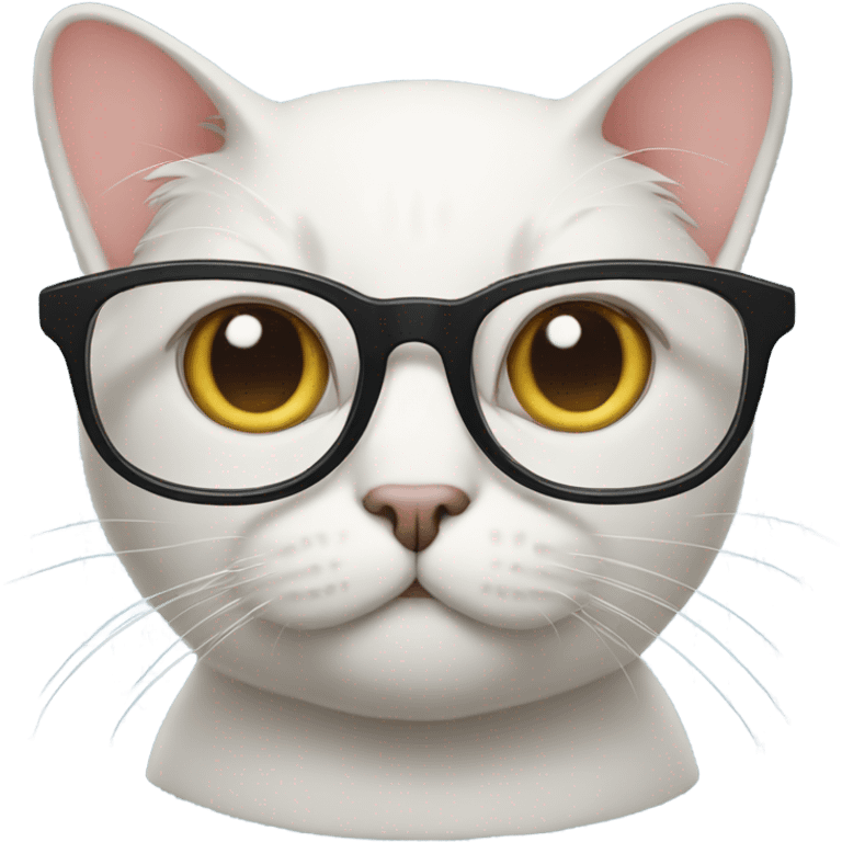 cat wearing glasses emoji