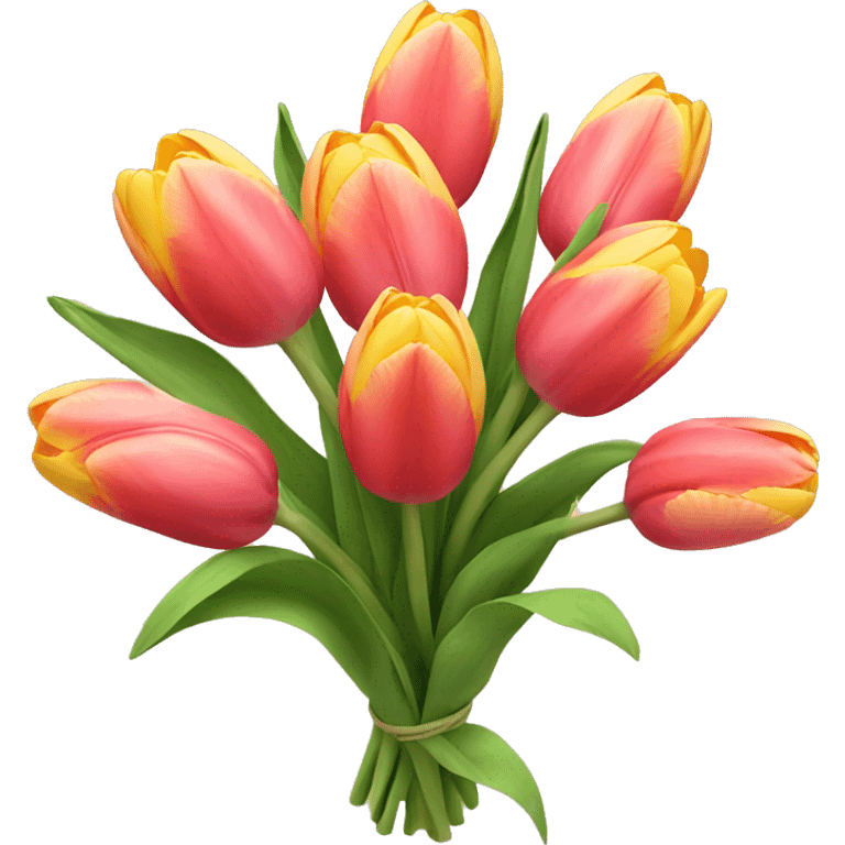 Bouquet of tulips  emoji