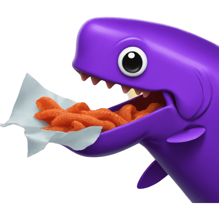 a ame fish eating takis emoji