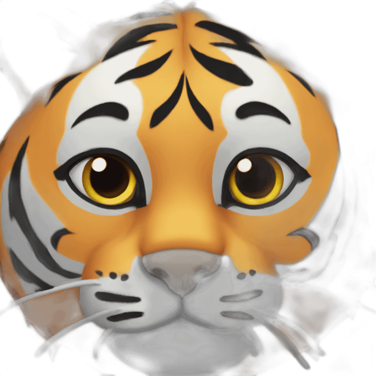 head of a tiger cat emoji