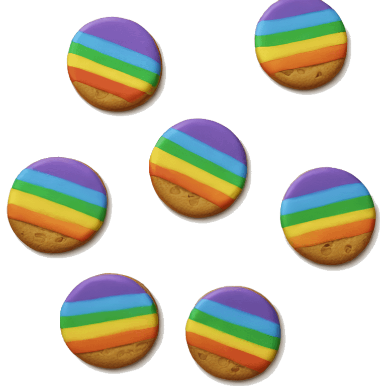 rainbow cookie emoji