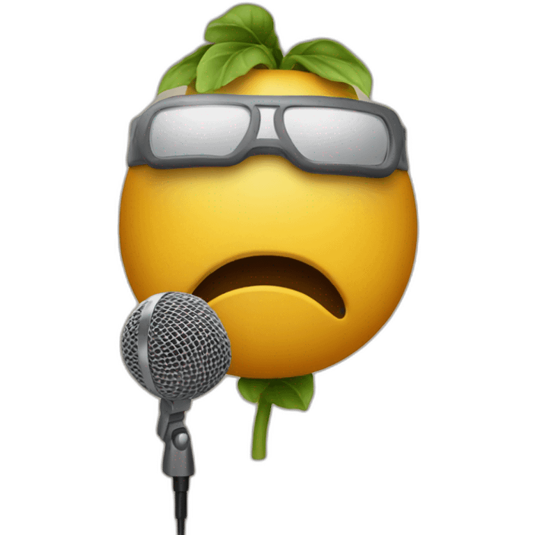 ROPOTE WITH A microphone emoji