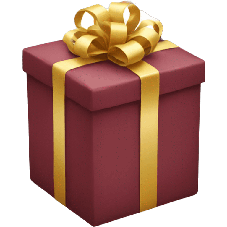 realistic stack of gifts burgundy emoji