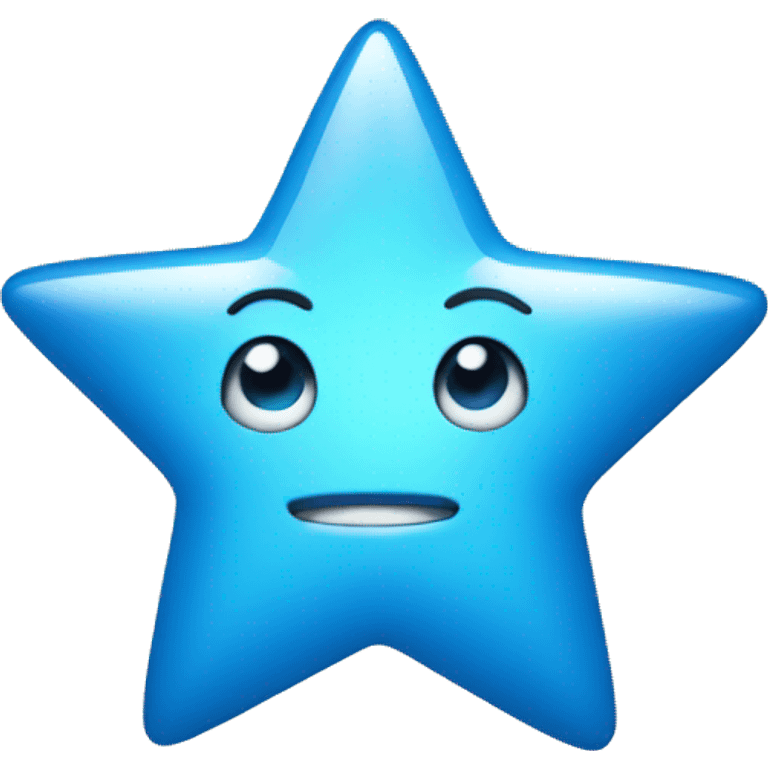 shiny blue star emoji