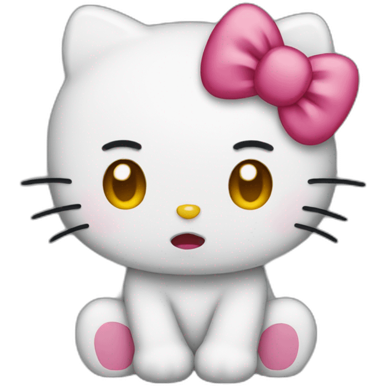 hello kitty crying emoji