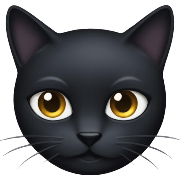 Black cat eye patch emoji