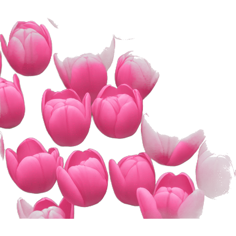 Pink tulips  emoji