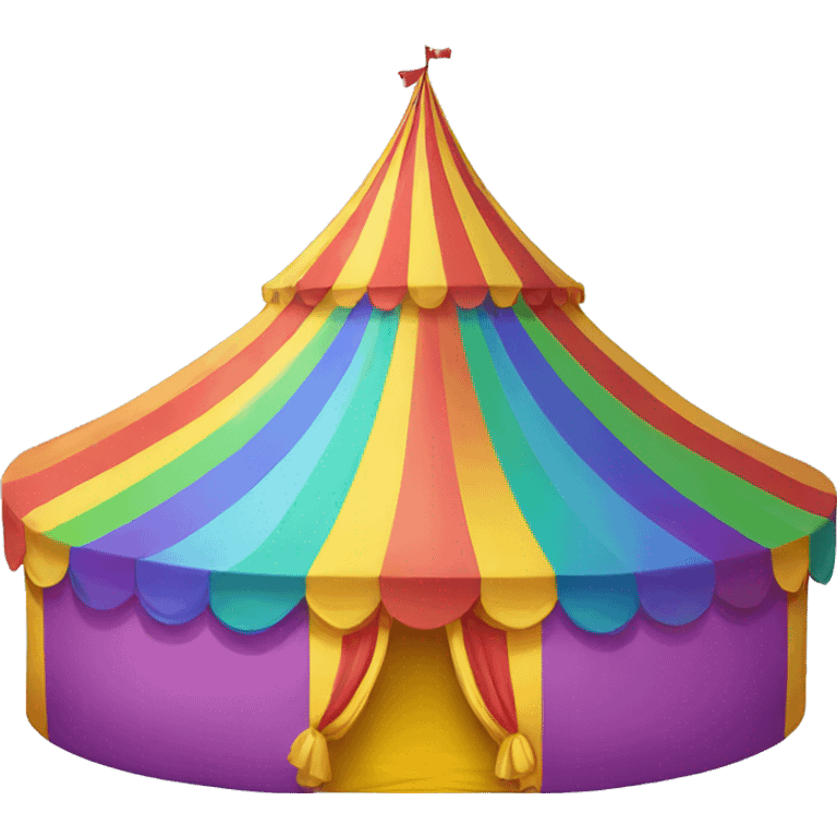 rainbow carnival tent emoji