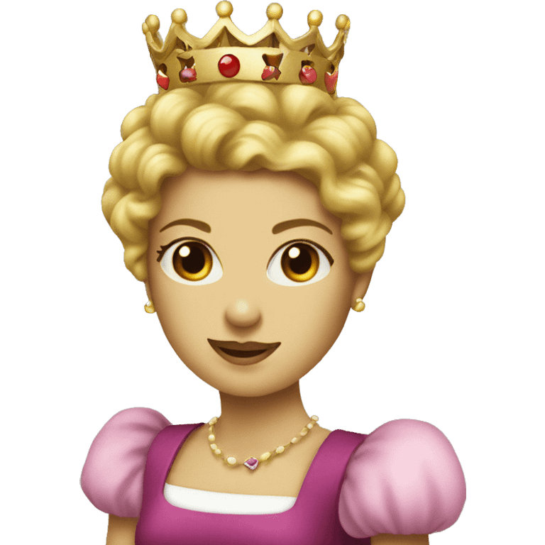 Create an emoji which is a playing queen card emoji with a pretty emoji girl on the inside  emoji