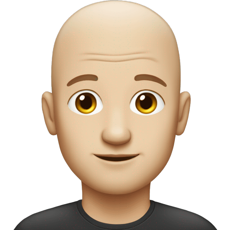 tech guy without hair white skin emoji