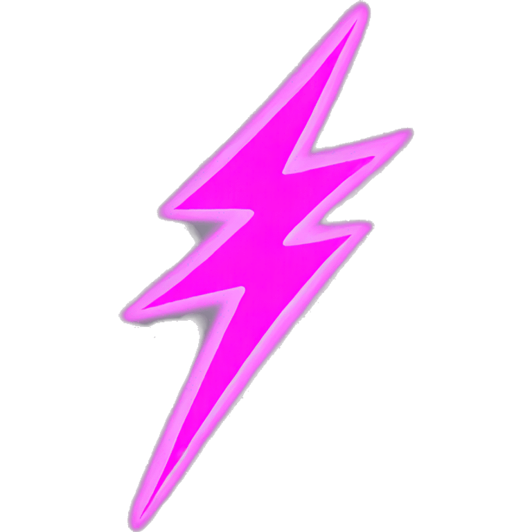 Pink lightning  emoji