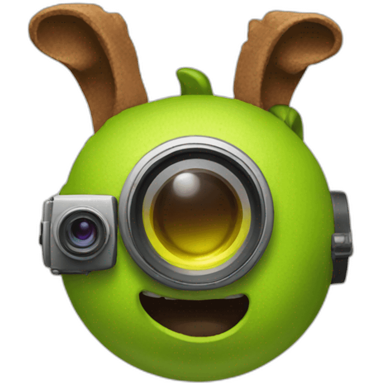 camera with shrek ears emoji