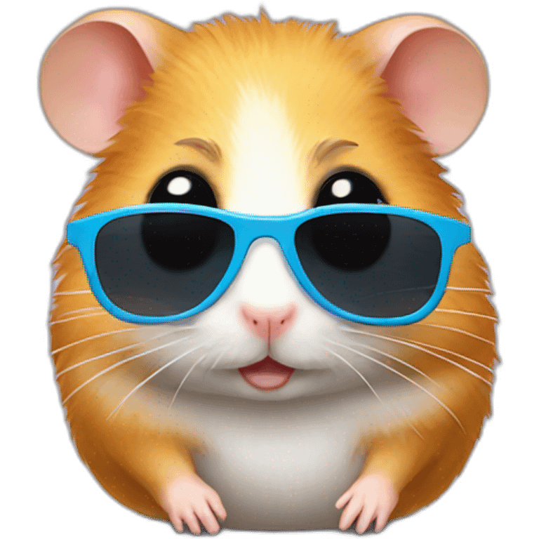 hamster with sunglasses emoji