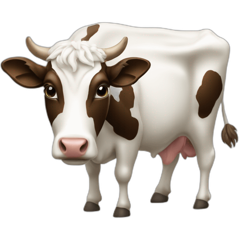 Vache sur chèvre emoji