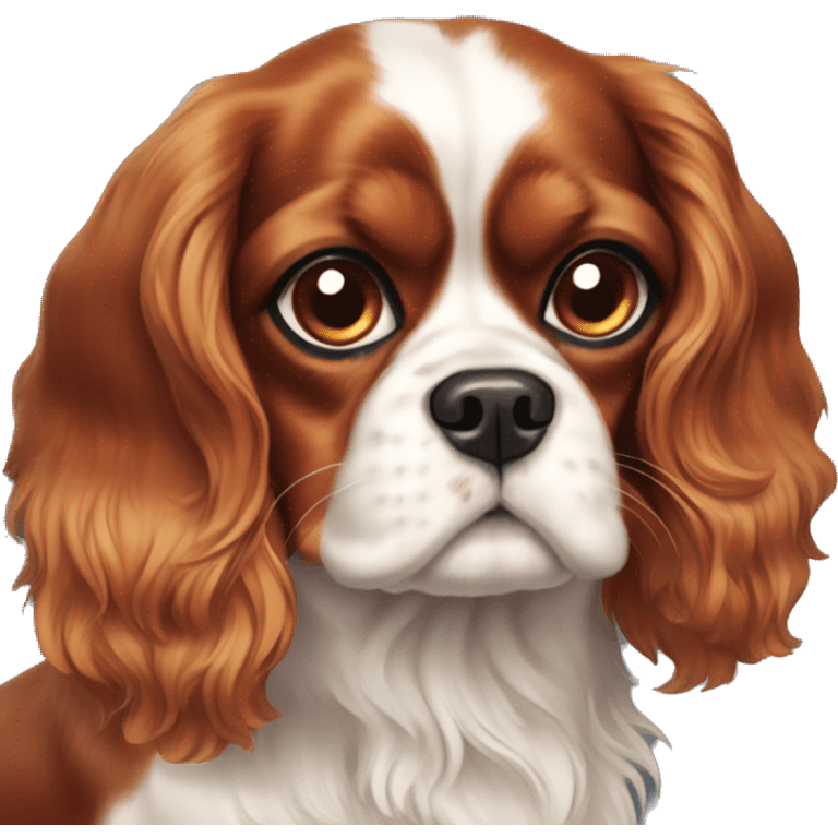 Ruby Cavalier King Charles Spaniel emoji