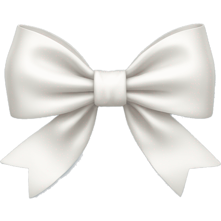 pretty white bow emoji