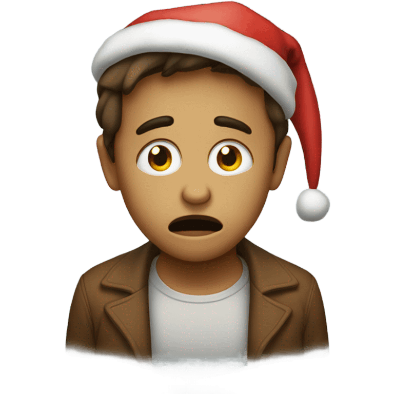 Crying because Santa did not come  emoji