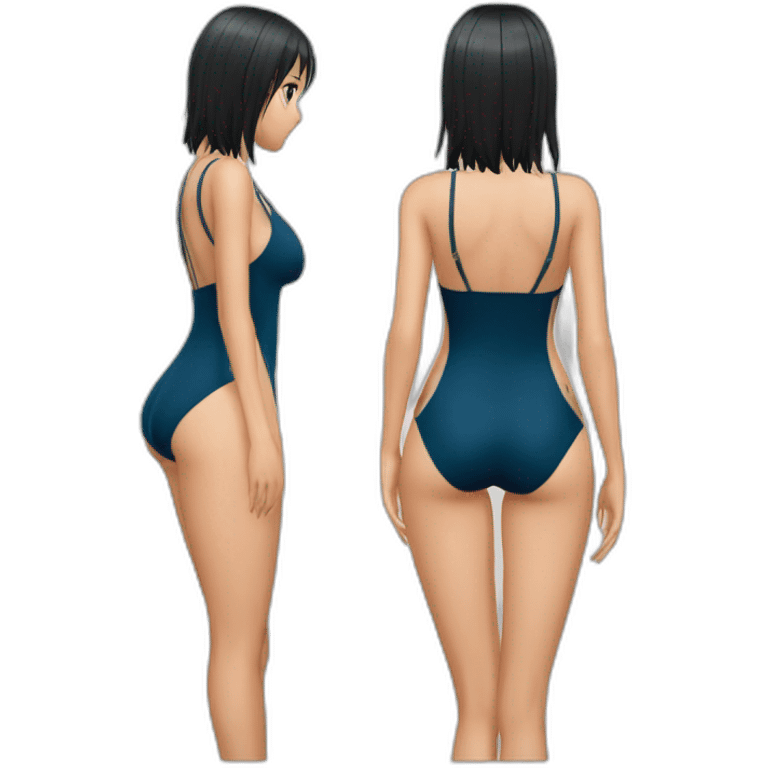 nico robin full body pawg small swimsuit back shot focus emoji