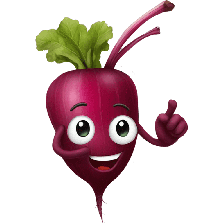 happy beet emoji