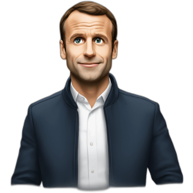 Macron dans la rue emoji