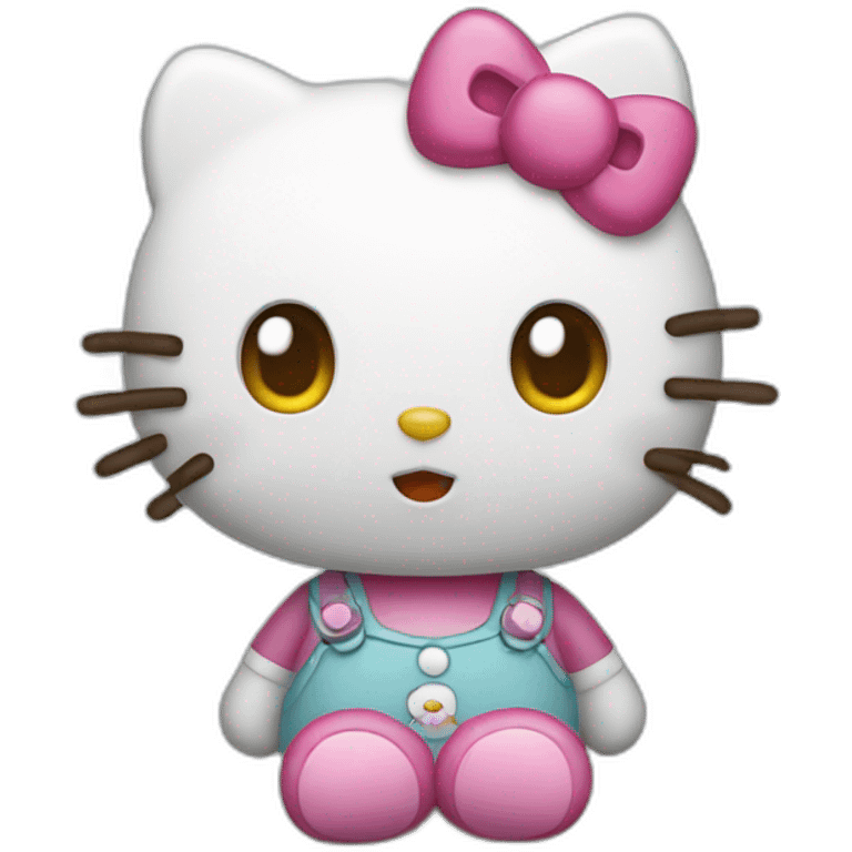 Surprised hello Kitty emoji