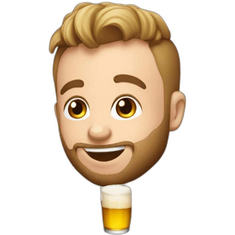 squeezie drink a beer emoji