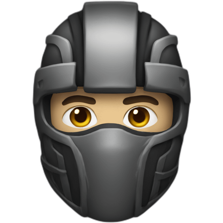 Ronin wearing a mask emoji