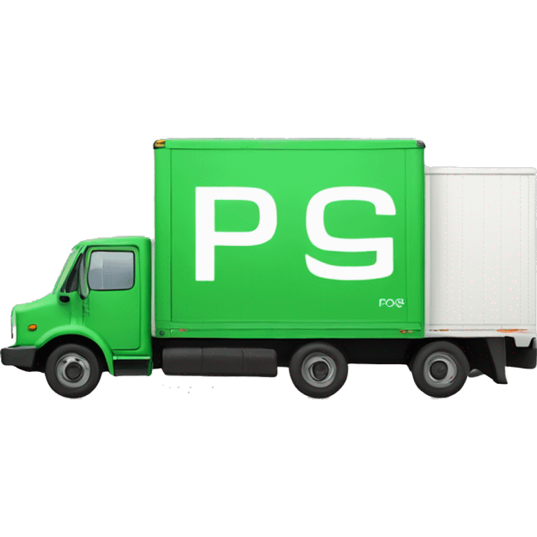 Box truck with “PGS” on the side emoji