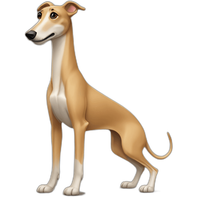 tan greyhound emoji