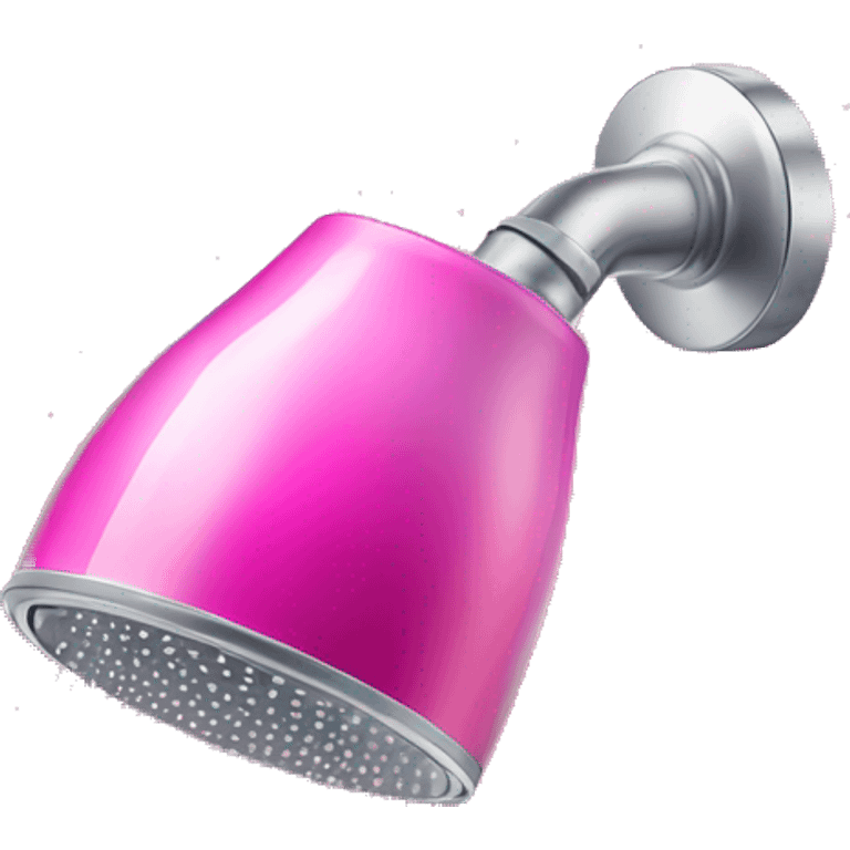 Pink ombre shower head with glitter  emoji