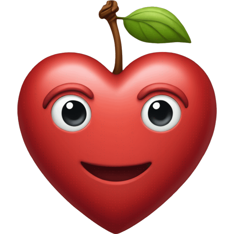 cherry red heart emoji