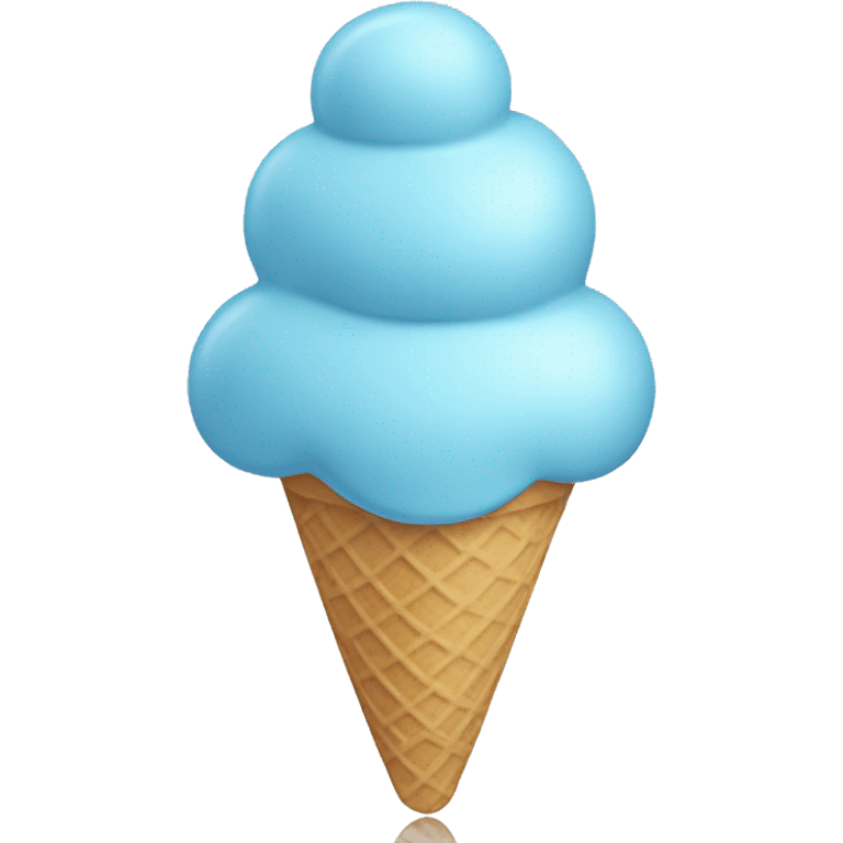 pastel blue ice cream emoji