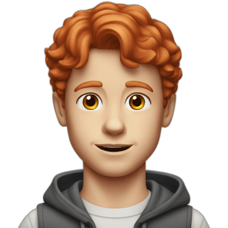 young ron howard with red hair emoji