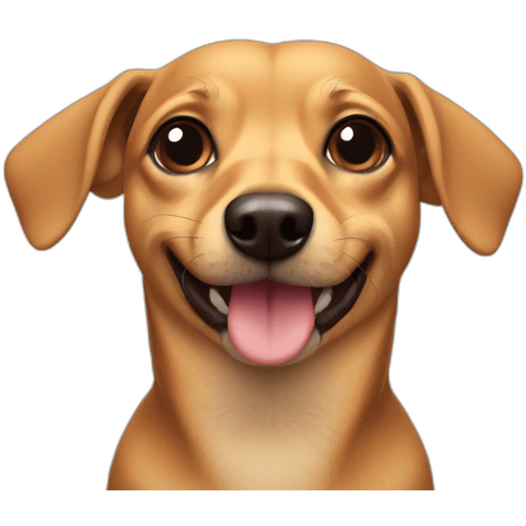 Chiweenie dog emoji